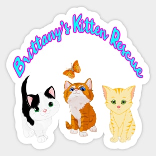 Brittany's Kitten Rescue Sticker